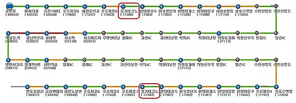 3102버스 노선도