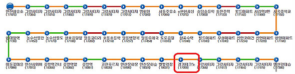 80B버스 노선도